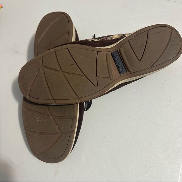 Sperry brown plaid Boat Shoes size 8 - Picture 4 of 5